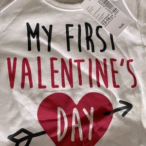 My first Valentine’s Day onsie